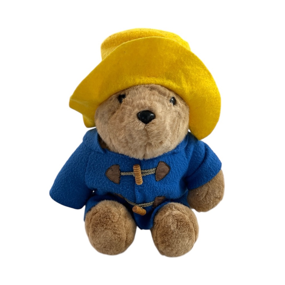 Eden Toys Paddington Bear 14” Plush Soft Toy Stuffed Animal Blue Coat Yellow Hat